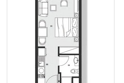 Penthouse de 1 chambre à Al Maryah Island, UAE No. 170471 5