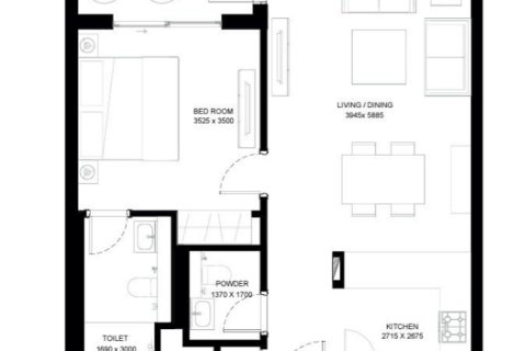 Appartement de 1 chambre à Dubai, UAE No. 100421 11