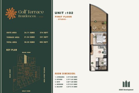 Apartamento tipo estudio Estudio en Dubai Production City (IMPZ), UAE No. 170359 13