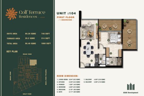 Apartamento tipo estudio Estudio en Dubai Production City (IMPZ), UAE No. 170359 14