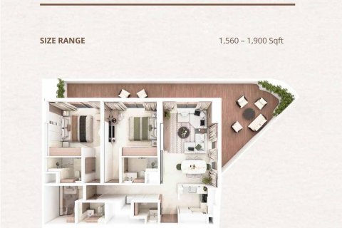 Apartamento tipo estudio Estudio en Majan, UAE No. 170357 19