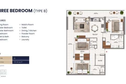 Studio Apartment in MALLSIDE RESIDENCES Dubai Hills Estate, UAE No. 173159 8