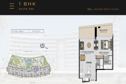 Apartment de 1 dormitorio en 48 PARKSIDE BY TABEER Al Barsha, UAE No. 173156 7