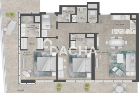 Квартира с 2 спальнями в Дубай Хилс Эстейт, ОАЭ №162100 3