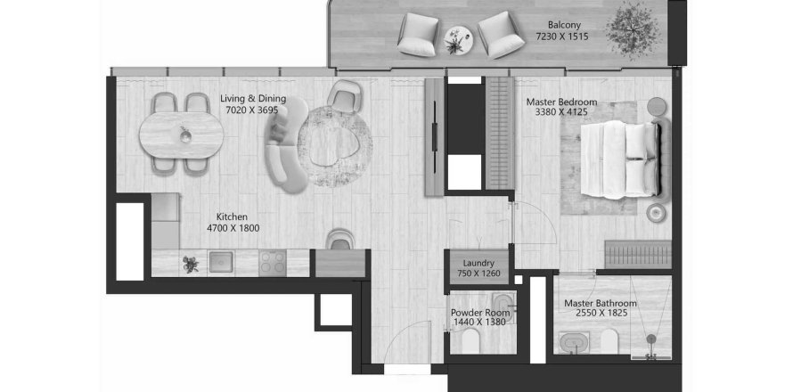 Apartment de 1 dormitorio en IL Vento  No. 125705