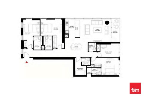 3 غرف نوم شقة في دبي, الإمارات العربية المتحدة رقم 147570 12