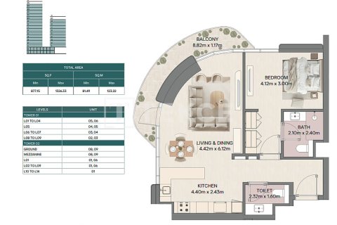 Appartement de Studio à Ras Al Khaimah, UAE No. 168752 15