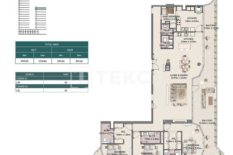 Duplex de 3 chambres à Ras Al Khaimah, UAE No. 168754 21