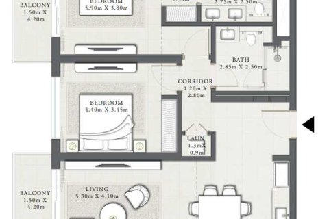 Apartment de 2 dormitorios en SEASCAPE  No. 109019 3