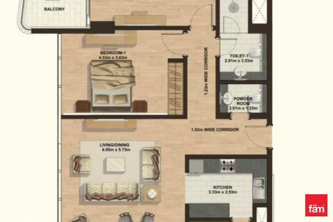 Appartement de 2 chambres  No. 111210 20