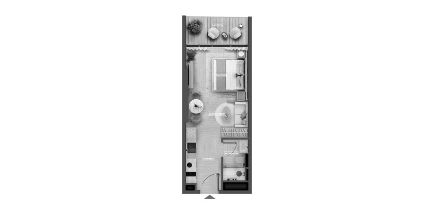 Apartamento tipo estudio Estudio en SkyHills Astra Al Barsha South, UAE No. 98096