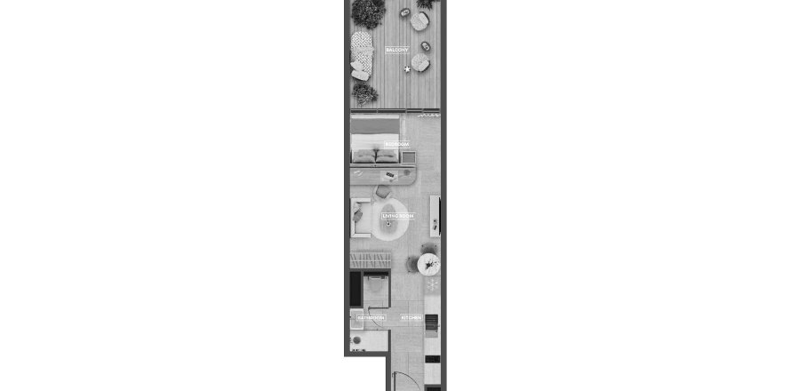 Apartamento tipo estudio Estudio en SkyHills Astra Al Barsha South, UAE No. 98098
