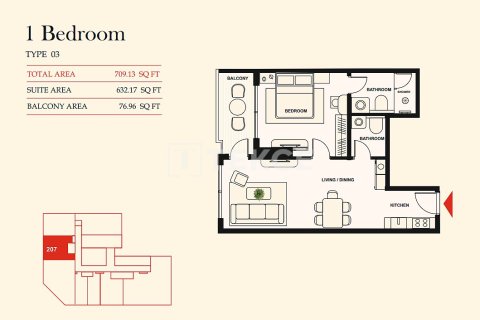 Apartamento tipo estudio Estudio en Al Satwa, UAE No. 172221 31