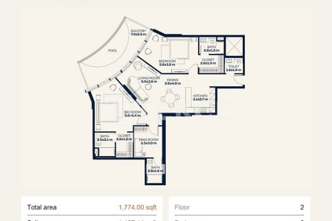 Studio Apartment in Dubai, UAE No. 172219 26