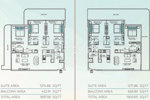 2 غرف نوم شقة في دبي, الإمارات العربية المتحدة رقم 144117 25