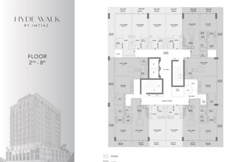 Appartement de Studio à Al Satwa, UAE No. 170411 20