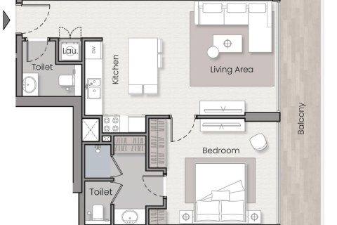 Studio Apartment in Jumeirah Village Circle, UAE No. 170414 13
