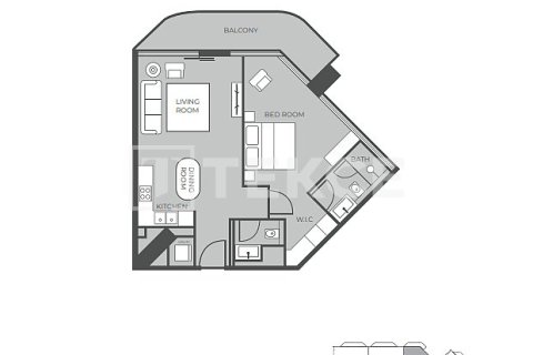 1 غرف نوم شقة  رقم 131465 26