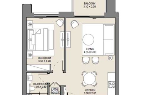 1 غرف نوم شقة  رقم 108613 6