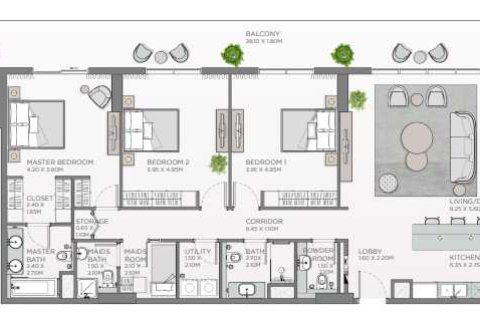 Apartment de 3 dormitorios  No. 108618 7
