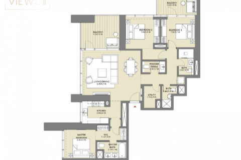 Apartment de 3 dormitorios en DOWNTOWN VIEWS 2 Dubai, UAE No. 97453 10