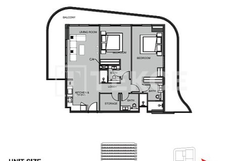 Appartement de 2 chambres No. 127525 21