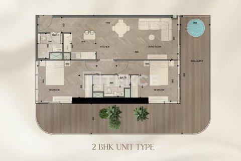 Квартира с 1 спальней №127528 16