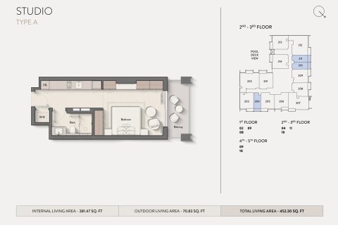 Appartement de Studio à HILLMONT RESIDENCES Jumeirah Village Circle, UAE No. 173125 12