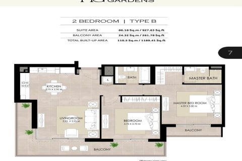 2 bedrooms Apartment in HOLLAND GARDENS RESIDENCE Town Square, UAE No. 149733 18