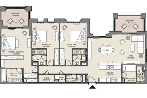 Квартира с 3 спальнями  №108600 5