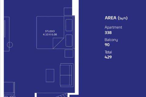 استوديو شقة في SAMANA CALIFORNIA  رقم 108816 4