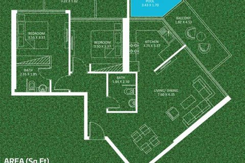 2 bedrooms Apartment in SPORTZ BY DANUBE  No. 108817 6