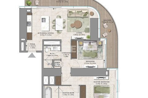 Appartement de 2 chambres à Dubai, UAE No. 135987 14