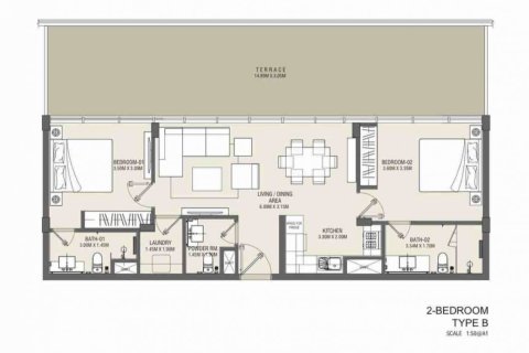 3 غرف نوم شقة في Meydan, الإمارات العربية المتحدة رقم 96952 4
