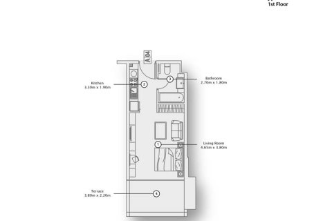 1 bedroom Apartment in AZIZI SAMIA Al Furjan, UAE No. 173189 8