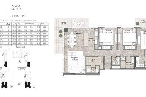 1 غرف نوم شقة في GOLF SUITES دبي هيلز استيت, الإمارات العربية المتحدة رقم 173195 6