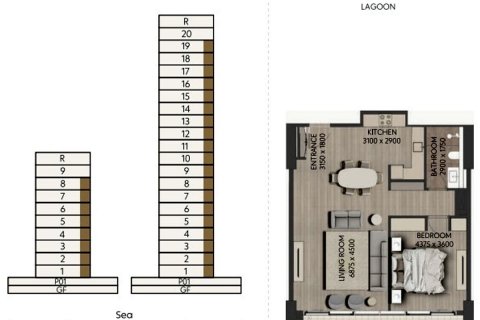 Apartment de 43m² en Mina Al Arab, UAE No. 164029 15
