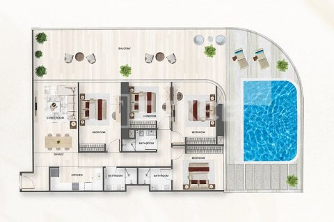 Appartement de 1 chambre à Jumeirah Village Triangle, UAE No. 99296 14