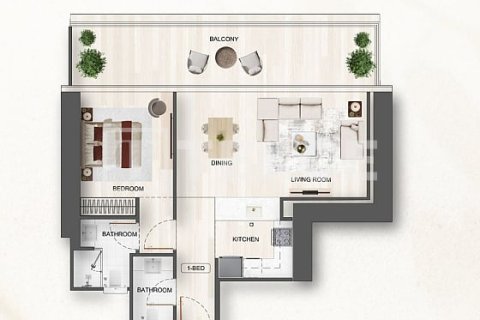 Appartement de 1 chambre à Jumeirah Village Triangle, UAE No. 99296 12