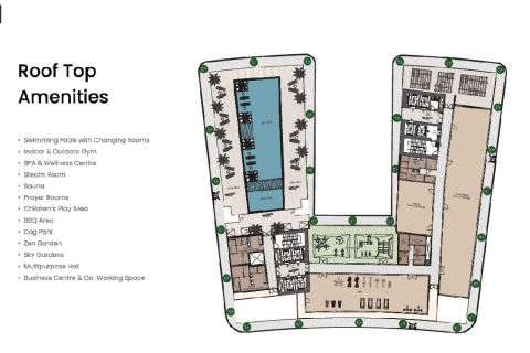 Квартира с 1 спальней в Dubai Sports City, ОАЭ №186400 16