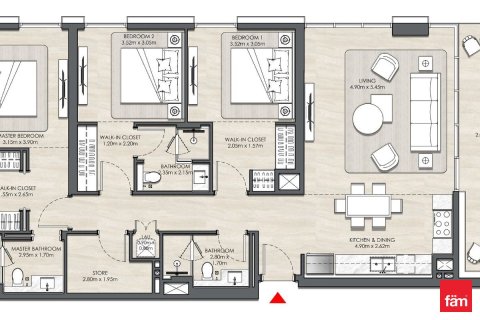 Appartement de 3 chambres  No. 134863 8