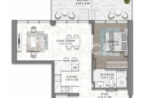 Apartment de 2 dormitorios en DAMAC Hills (Akoya by DAMAC), UAE No. 203568 30