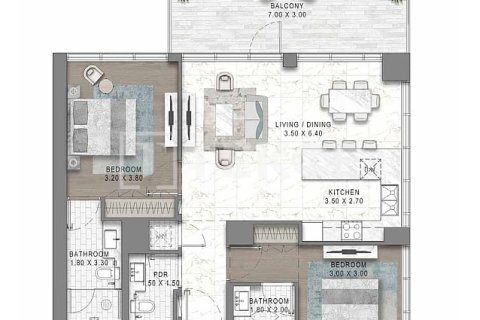 Apartment de 1 dormitorio en DAMAC Hills (Akoya by DAMAC), UAE No. 203566 22