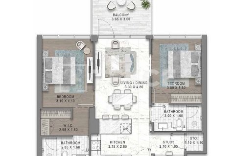 Apartment de 1 dormitorio en DAMAC Hills (Akoya by DAMAC), UAE No. 203566 21