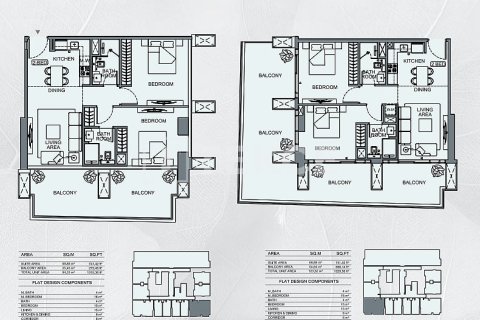 Appartement de 2 chambres à Jumeirah Village Circle, UAE No. 143805 21