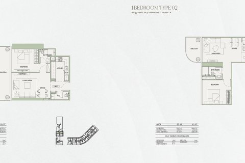 Appartement de 2 chambres à Dubai, UAE No. 143802 25