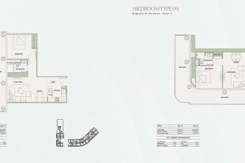 Appartement de 2 chambres à Dubai, UAE No. 143802 26