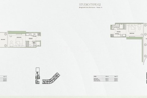 Appartement de 2 chambres à Dubai, UAE No. 143802 23