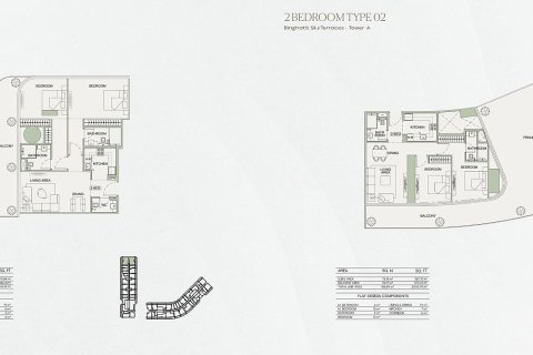 Appartement de 2 chambres à Dubai, UAE No. 143802 27