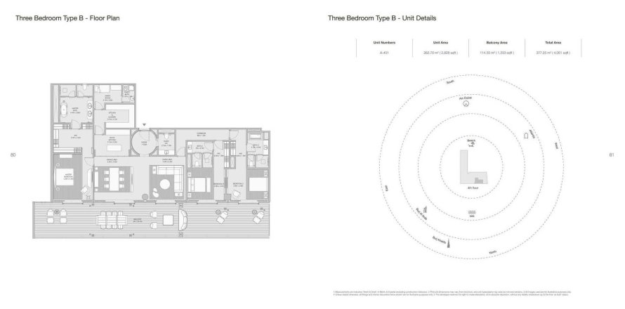 Apartment de 3 dormitorios en ARMANI BEACH RESIDENCES Palm Jumeirah, UAE No. 97667